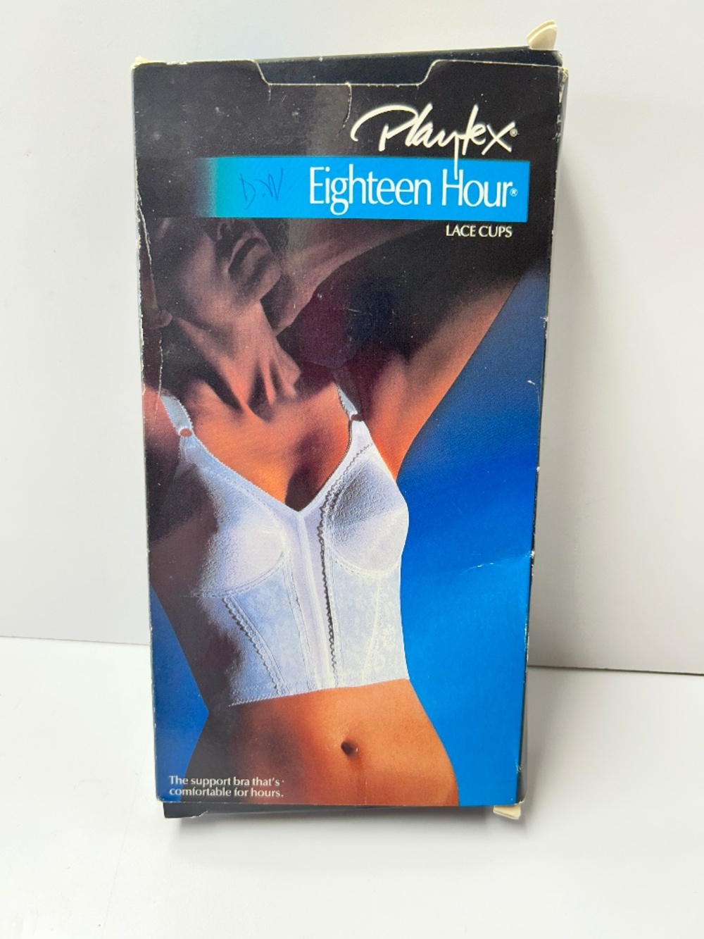 Playtex Vintage 36C White 18 Hour Longline Lace Cups Bra Style 220 NOS Eighteen